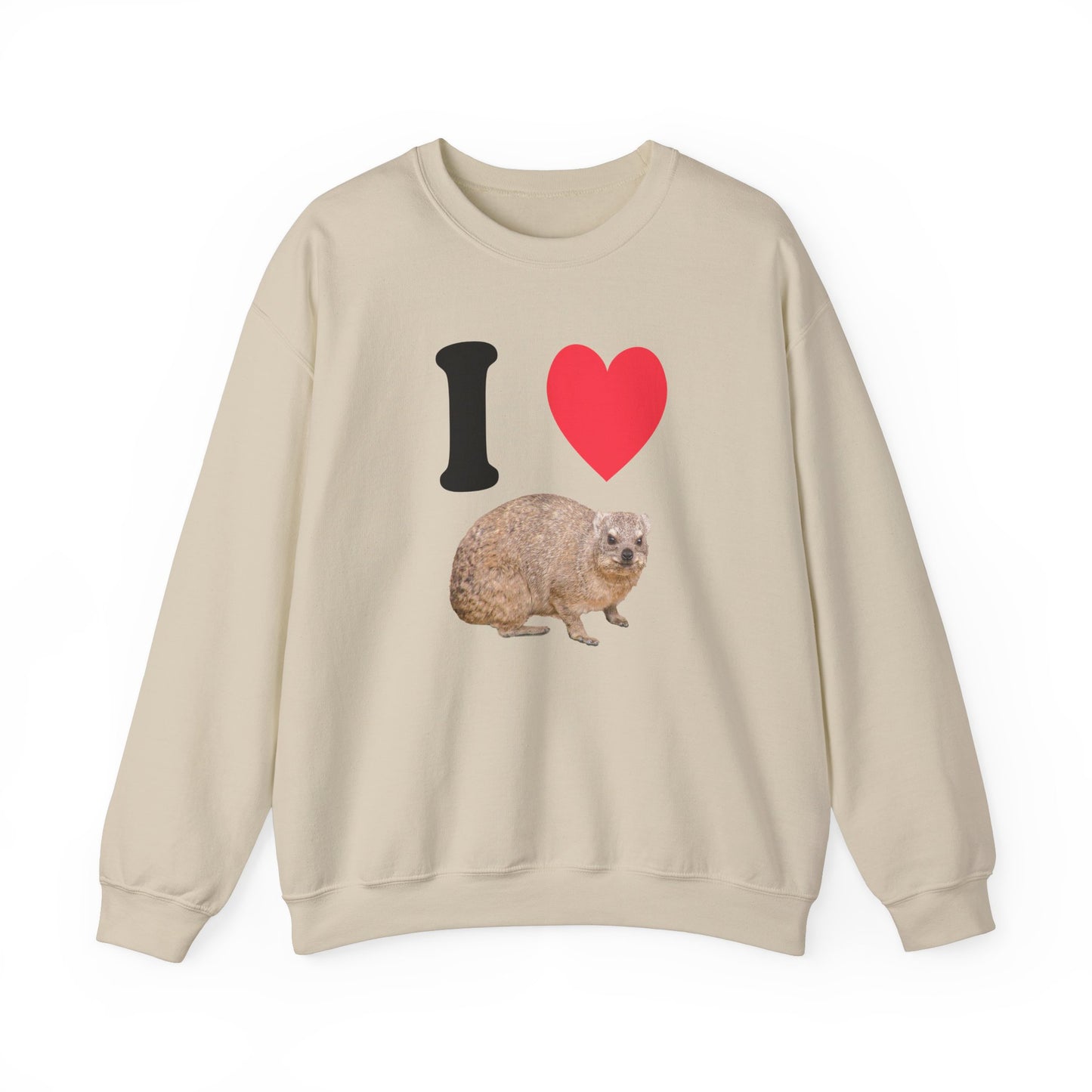 I Love Hyrax Unisex Heavy Blend™ Crewneck Sweatshirt