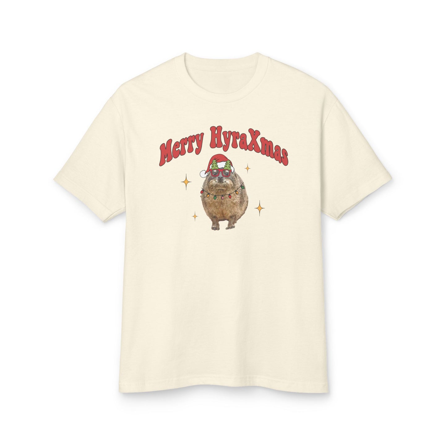 Merry HyraXmas Santa Hyrax 3.0 Funny Vintage Retro Groovy Christmas T-shirt Unisex