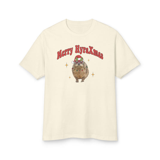 Merry HyraXmas Santa Hyrax 3.0 Funny Vintage Retro Groovy Christmas T-shirt Unisex