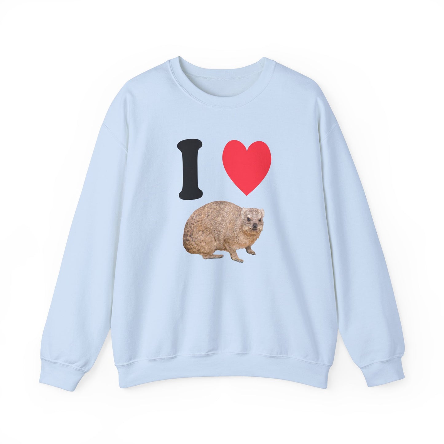 I Love Hyrax Unisex Heavy Blend™ Crewneck Sweatshirt