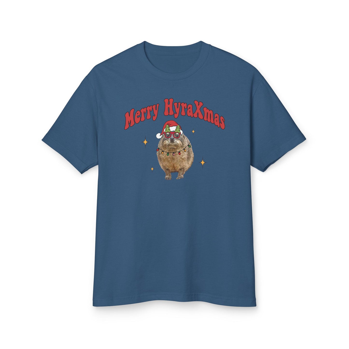 Merry HyraXmas Santa Hyrax 3.0 Funny Vintage Retro Groovy Christmas T-shirt Unisex