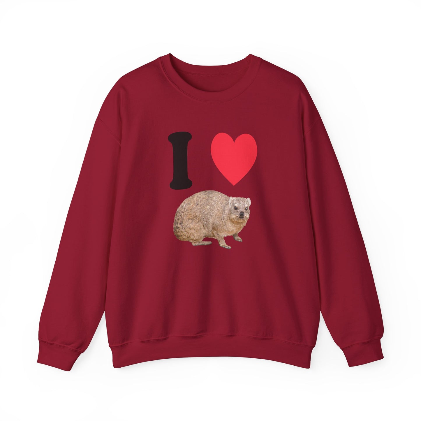 I Love Hyrax Unisex Heavy Blend™ Crewneck Sweatshirt