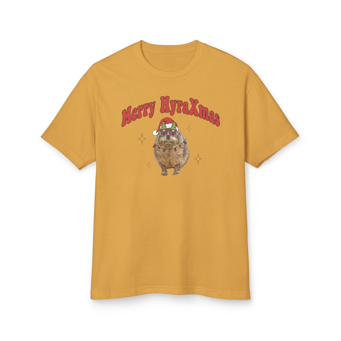 Merry HyraXmas Santa Hyrax 3.0 Funny Vintage Retro Groovy Christmas T-shirt Unisex