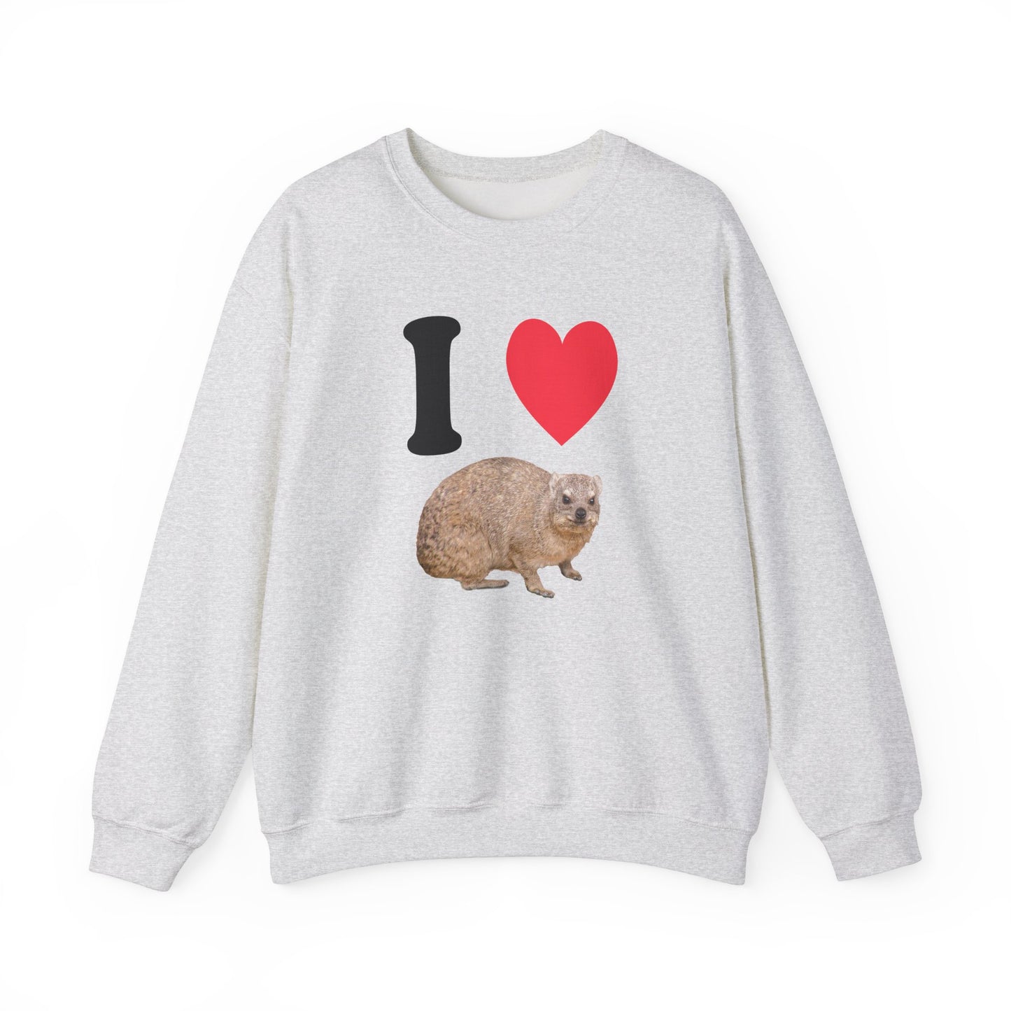 I Love Hyrax Unisex Heavy Blend™ Crewneck Sweatshirt