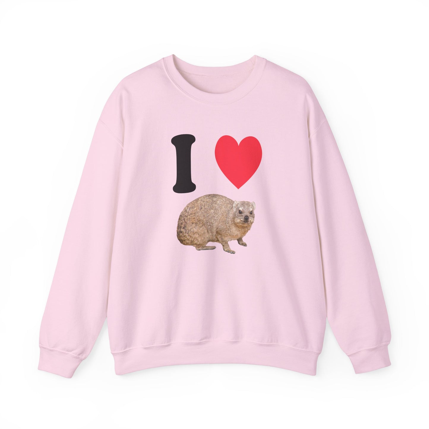 I Love Hyrax Unisex Heavy Blend™ Crewneck Sweatshirt