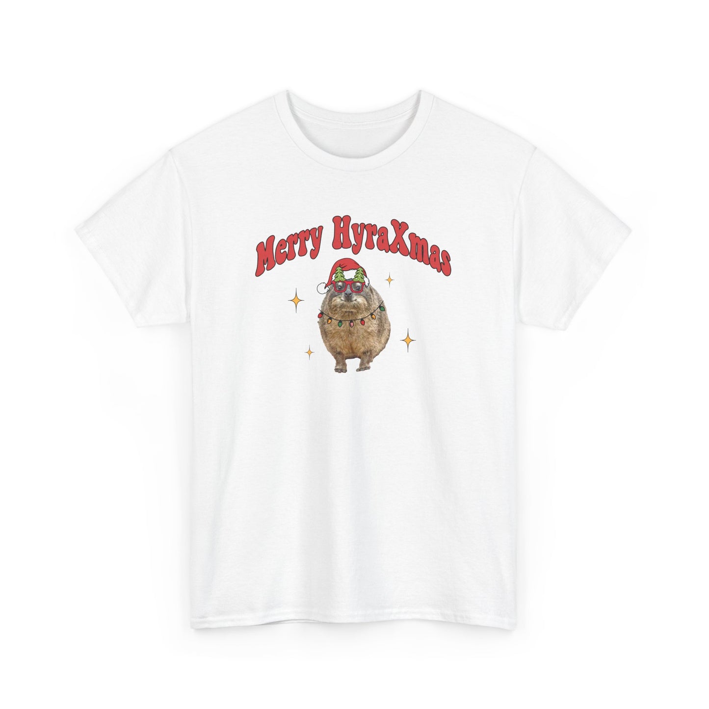 Merry HyraXmas Santa Hyrax 3.0 Funny Vintage Retro Groovy Christmas T-shirt Unisex