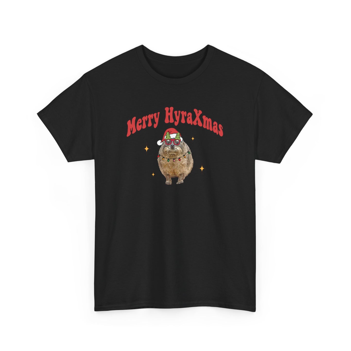 Merry HyraXmas Santa Hyrax 3.0 Funny Vintage Retro Groovy Christmas T-shirt Unisex